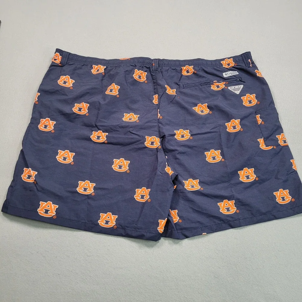 Columbia Auburn Tigers PFG Backcast III Water Shorts Navy Mens‎ 4X NEW